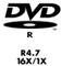 DVD-R4.7 16X/1X