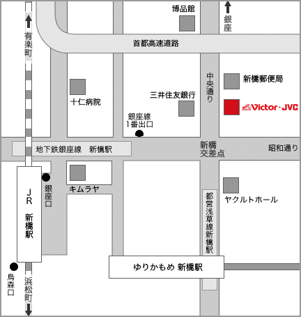 TVF事務局の地図